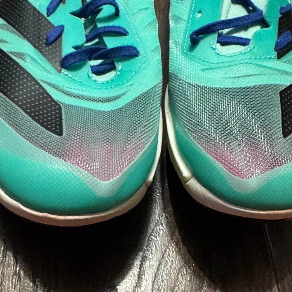 NWOT Adidas-Abizero Ambition - Men's Teal and Black Track Shoes - Size 11.5